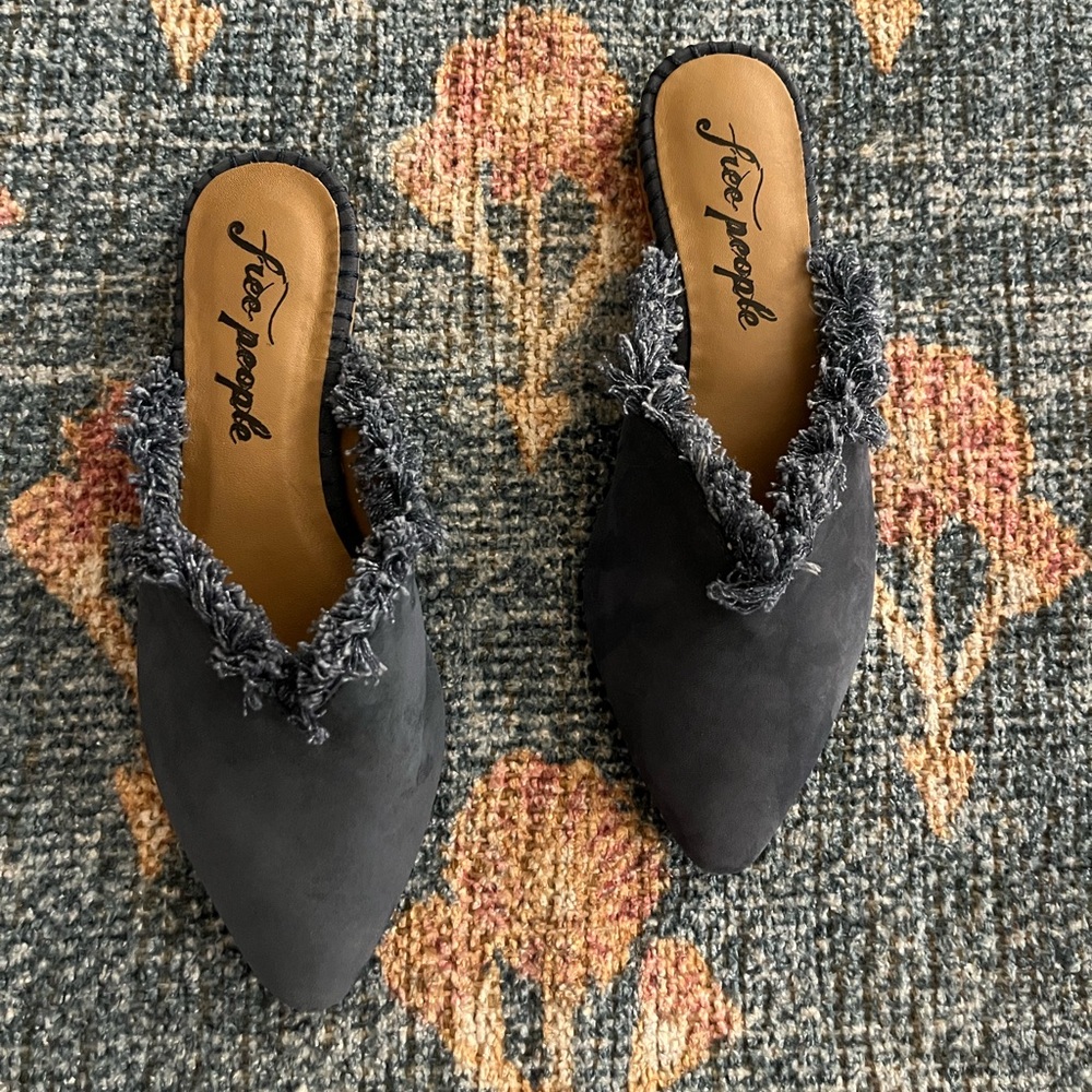 Free People Newport Suede Mules - Picture 2 of 8